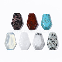 Natural & Synthetic Gemstone Cabochons, Hexagon, 30x19x6~8mm(G-N336-001)