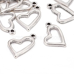 Tibetan Style Alloy Pendants, Lead Free, Nickel Free and Cadmium Free, Heart, Antique Silver, 20x11x2mm, Hole: 2mm, about 783pcs/589g(TIBEP-LF9322YKG-AS-FF)