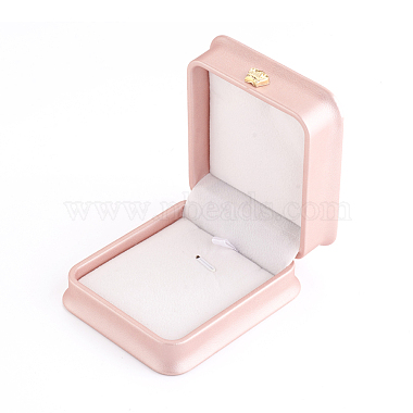 Искусственная кожа ожерелье кулон подарочные коробки(X-LBOX-L005-F02)-3