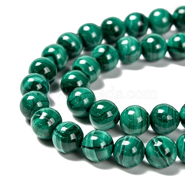 Chapelets de perles en malachite naturelle(G-O166-07A-6mm)-3