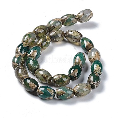 Tibetan Style dZi Beads Strands(TDZI-E005-01M)-4