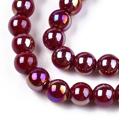 Electroplate Opaque Glass Beads Strands(GLAA-T032-P4mm-AB05)-2