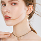 fibloom 2 paires 2 couleurs plastique imitation perle perles boucles d'oreilles à levier(EJEW-FI0001-03)-4