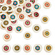 Aricraft 50pcs 5 couleurs imprimées pendentifs en coquillages d'eau douce naturels(SHEL-AR0001-10)-1