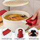 3 Sets 3 Colors Silicone Heat Resistant Pot Holder Sleeve Set(AJEW-GL0001-50)-3