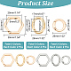 WADORN 12Pcs 6 Styles Alloy Spring Gate Rings(FIND-WR0008-96)-2