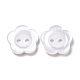 Boutons de résine de fleurs blanches(X-RESI-D031-15mm-01)-3