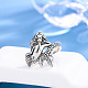 Mermaid Brass Adjustable Cuff Rings(FS-WG8D672-01)-3