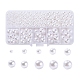 443Pcs 5 Sizes ABS Plastic Imitation Pearl Beads(KY-YW0001-10)-1