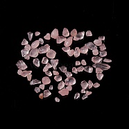 Natural Rose Quartz Chip Beads, No Hole/Undrilled, 3~7x2~6x1.5~5mm, about 11200pcs/1000g(G-M364-02A)