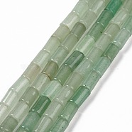 Natural Green Aventurine Beads Strands, Column, 7~7.5x5mm, Hole: 1mm, about 46pcs/strand, 14.76 inch(37.5cm)(G-G990-C08)