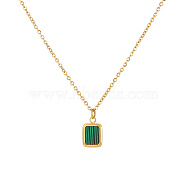 Elegant Stainless Steel Gold-plated Green Watermelon Pattern Jewelry Set(LM4111-1)
