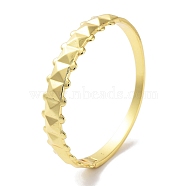 Square Brass Hinged Bangles for Women, Real 18K Gold Plated, Inner Diameter: 2-1/4 inch(5.75cm)(BJEW-Z061-24B)