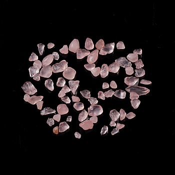Natural Rose Quartz Chip Beads, No Hole/Undrilled, 3~7x2~6x1.5~5mm, about 11200pcs/1000g