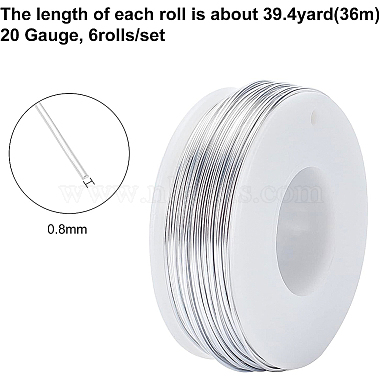 fil d'aluminium rond benecreat(AW-BC0003-31A-0.8mm)-3