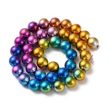 (Defective Closeout Sale) 3 Stands 3 Styles Electroplated Synthetic Non-magnetic Hematite Beads Strands(G-XCP0001-08)-5
