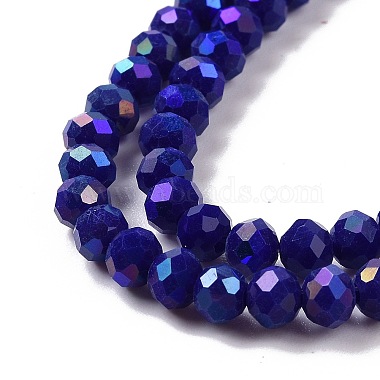 Electroplate Opaque Solid Color Glass Beads Strands(EGLA-A034-P8mm-L12)-3