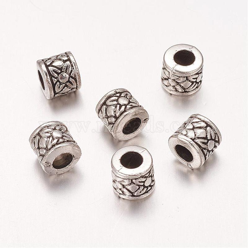 DIY Jewelry Making Findings Antiqued CCB Silver Plated Acrylic Beads Spacer 