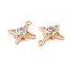 Brass Micro Pave Clear Cubic Zirconia Charms(X-KK-G418-08G)-3