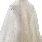 Glitter Polyester Mesh Fabric, Clothing Accessories, Cornsilk, 1720mm, 2 yards/pc(DIY-WH0661-46A)