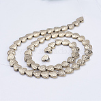 Electroplate Non-magnetic Synthetic Hematite Beads Strands, Frosted, Heart, Antique Bronze Plated, 8x7.5~8x2mm, Hole: 1mm, about 55pcs/strand, 15.9 inch(40.5cm)(G-J380-8mm-A01-F)