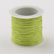 Nylon Thread Cord, DIY Material for Jewelry Making, Spring Green, 0.8mm, about 38.27 yards(35m)/roll(NS018-13)