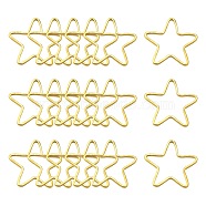 Brass Linking Rings, Star, Golden, 20.5x21.5x1mm(X-KK-S327-05G)