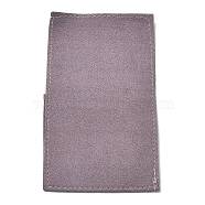 Microfiber Jewelry Bag Gift Pouches, Envelope Style Bags, Square, Rosy Brown, 11.1x6.3x0.1cm(ABAG-XCP0001-08)