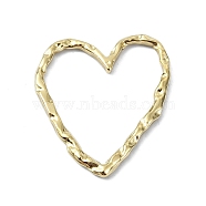 Ion Plating(IP) 304 Stainless Steel Linking Rings, Heart, Real 18K Gold Plated, 29.5x24.5x2mm(STAS-B058-20G-02)