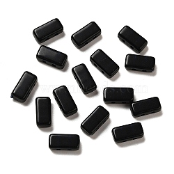 Opaque Acrylic Beads, Rectangle, Black, 8x4x3mm, Hole: 1mm(OACR-M018-02I)