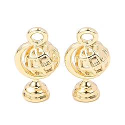 Alloy Charms, Tellurion, Golden, 14x8x6mm, Hole: 1.6mm(FIND-C076-02G)