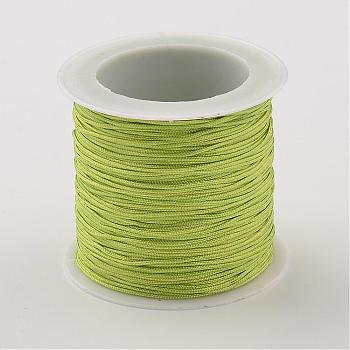 Nylon Thread Cord, DIY Material for Jewelry Making, Spring Green, 0.8mm, about 38.27 yards(35m)/roll