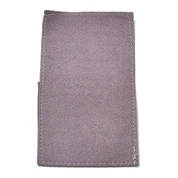 Microfiber Jewelry Bag Gift Pouches, Envelope Style Bags, Square, Rosy Brown, 11.1x6.3x0.1cm
