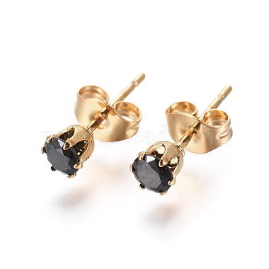 304 Stainless Steel Stud Earrings(EJEW-I229-02G-A)-3