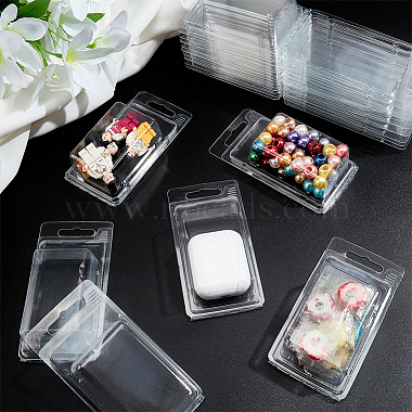 Boîtes d'emballage à clapet en plastique transparent(CON-WH0088-50)-5
