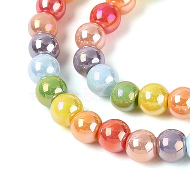 Electroplate Glass Beads Strands(X-EGLA-N019-6mm-03)-3