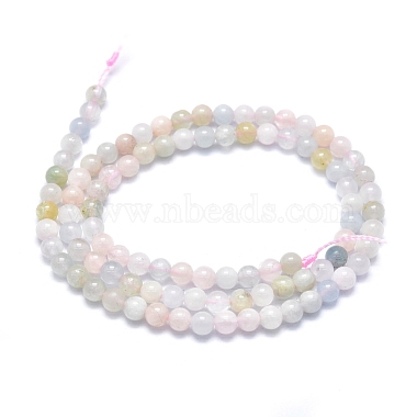 Chapelets de perles en morganite naturelle(G-K305-18-C)-2