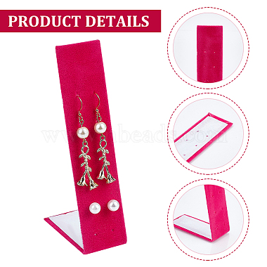12-Hole Foldable Iron Cover Wool Earring Display Stands(AJEW-WH0250-87B)-6