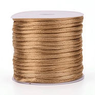 Nylon Cord, Satin Rattail Cord, for Beading Jewelry Making, Chinese Knotting, Peru, 2mm, about 10.93 yards(10m)/roll(NWIR-L006-2mm-21)