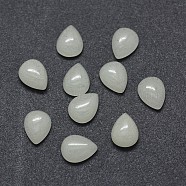 Synthetic Noctilucent Stone/Luminous Stone Cabochons, teardrop, 8x6x3mm(G-O175-22-24)