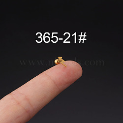 316L Surgical Stainless Steel Cartilage Earrings, Golden, Lightning Bolt, 6mm, Pin: 0.8mm(WG35966-21)