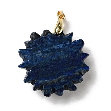 Natural Lapis Lazuli Pendants(G-E043-01B-04G)-3