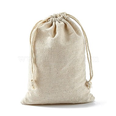 Cotton Packing Pouches Drawstring Bags(ABAG-R011-13x18)-4