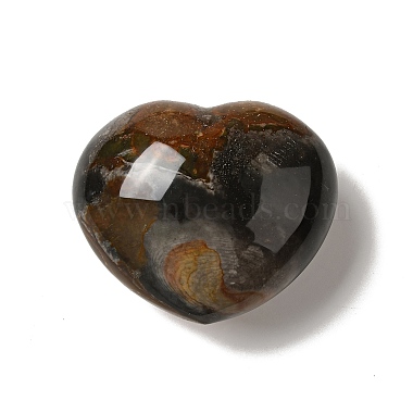 Natural Desert Jasper/Polychrome Jasper Heart Love Stone(G-C010-01)-3