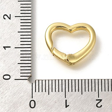 Anillos de resorte de latón con forma de corazón y revestimiento de rejilla(KK-Z086-54G-06)-3