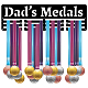 Word Dad's Medals Fashion Iron Medal Hanger Holder Display Wall Rack(ODIS-WH0021-041)-2
