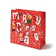 Christmas Santa Claus Print Paper Gift Bags with Nylon Cord Handle(CARB-K003-01C-02)-1
