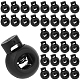 50Pcs PP Plastic Iron Spring Cord Locks(KY-CN0002-36B)-1