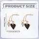 1 Pair Alloy Rhinestone Dangle Stud Earrings(EJEW-LP0003-74C)-2