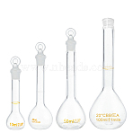 4 Sizes Glass Bottle, Clear, 10.4~19.2cm, Capacity: 10~100ml(0.34~3.38 fl. oz), 4sets/box(AJEW-OC0002-04)